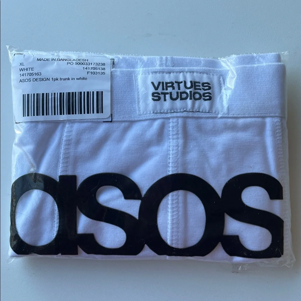 ASOS Virtues Studios White Boxer Briefs XL
